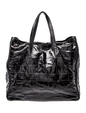Yves Saint Laurent Patent Leather Weekender Bag