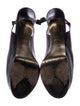 Yves Saint Laurent Tribtoo Leather Slingback Pumps