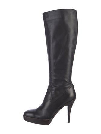 Yves Saint Laurent Rive Gauche Leather Boots