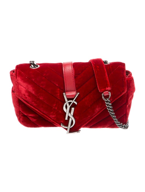 Saint Laurent Velvet Crossbody Bag Baby