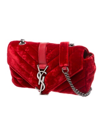 Saint Laurent Velvet Crossbody Bag Baby