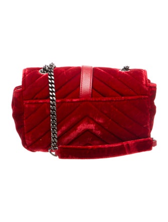 Saint Laurent Velvet Crossbody Bag Baby