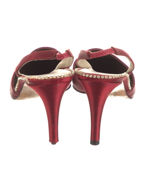 Yves Saint Laurent Crystal Embellishments Slingback Pumps