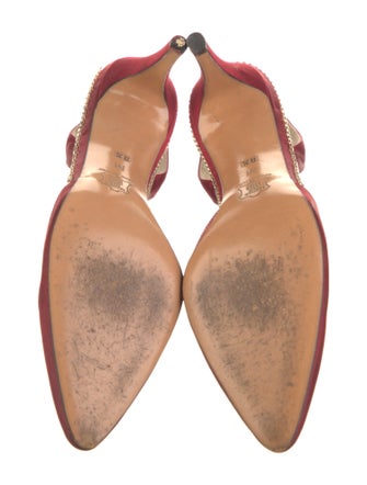 Yves Saint Laurent Crystal Embellishments Slingback Pumps