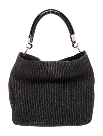 Yves Saint Laurent Raffia Hobo