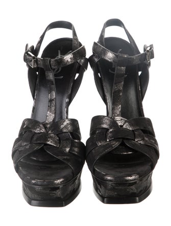 Yves Saint Laurent Leather T-Strap Pumps
