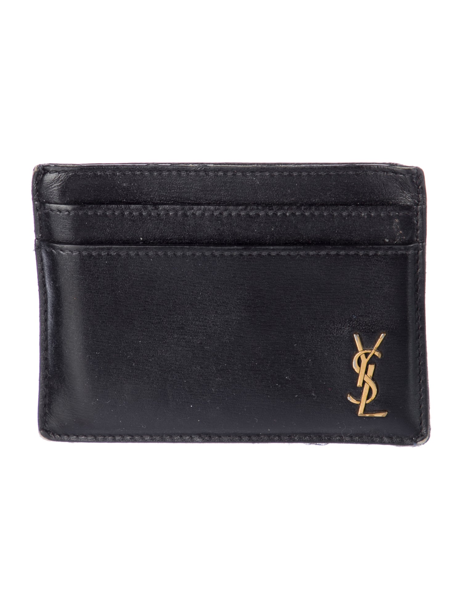 Yves Saint Laurent Monogram Card Holder Leather Card Holder Leather Card Holder