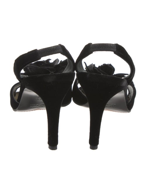 Yves Saint Laurent Velvet Slingback Sandals