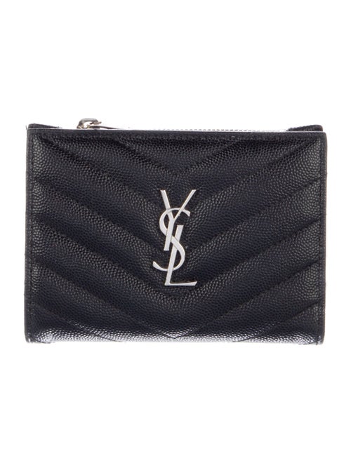 Saint Laurent Chevron Leather Wallet