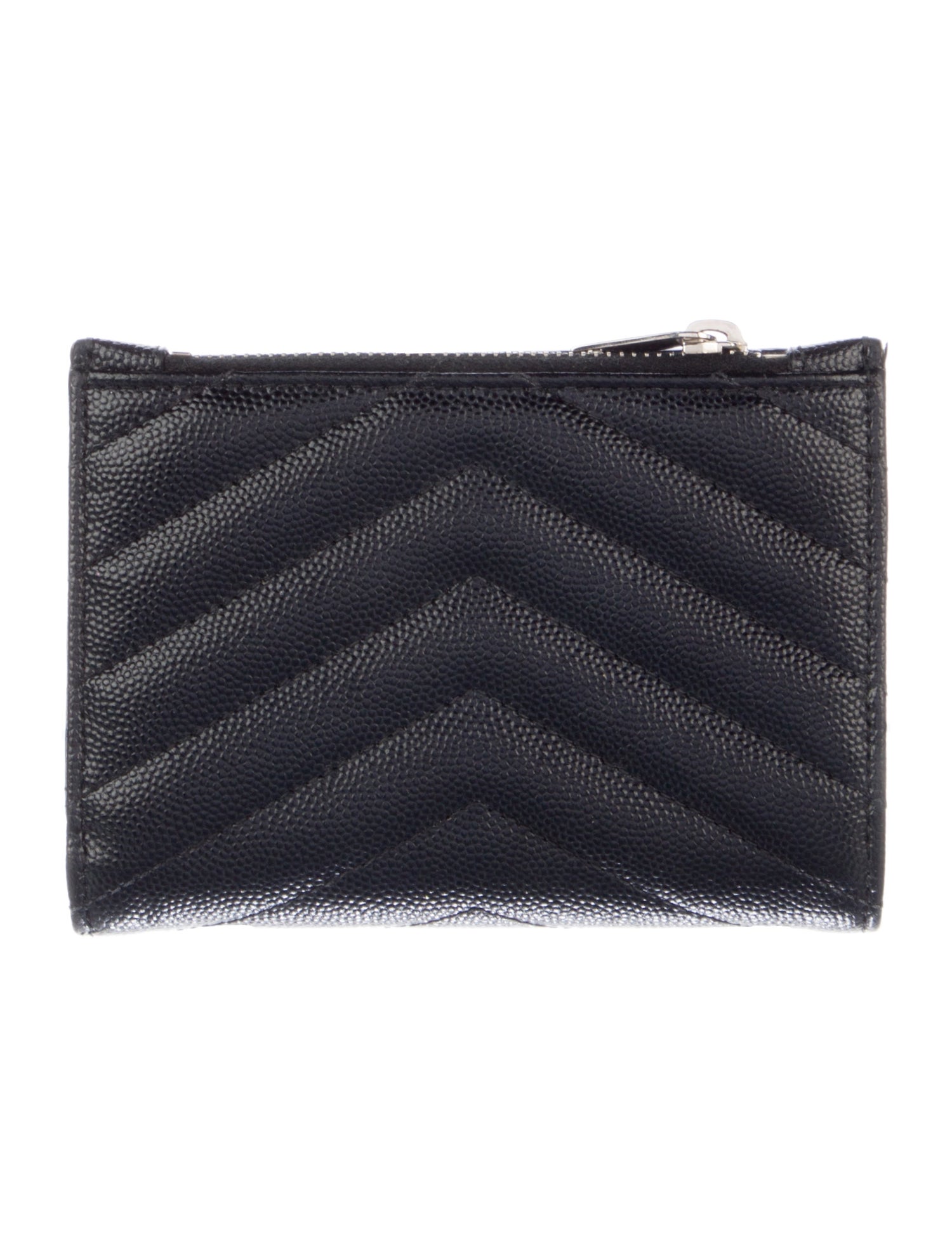 Saint Laurent Chevron Leather Wallet