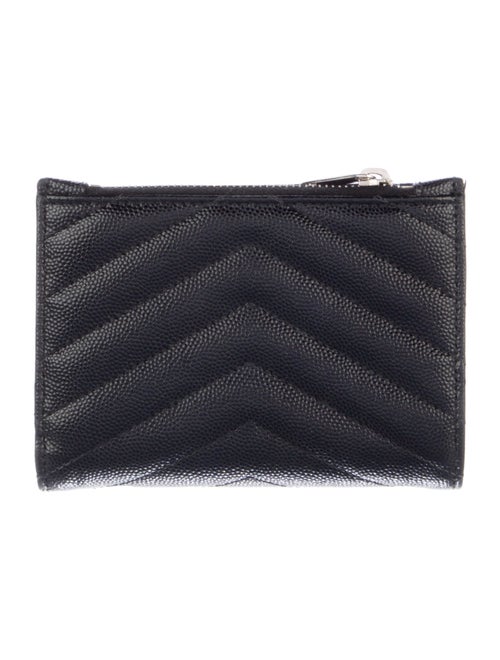 Saint Laurent Chevron Leather Wallet