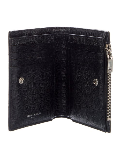 Saint Laurent Chevron Leather Wallet