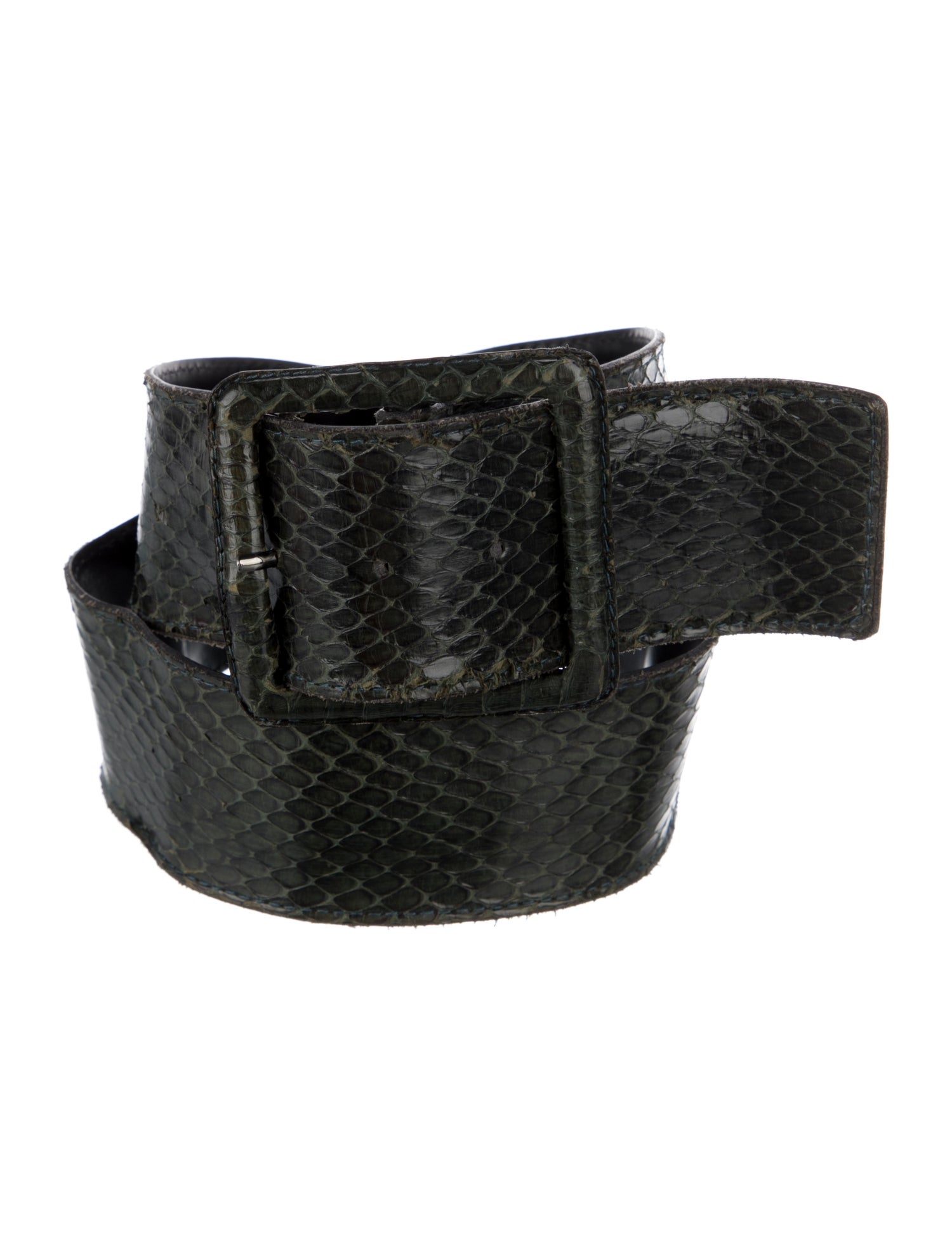 Yves Saint Laurent Wide Leather Belt