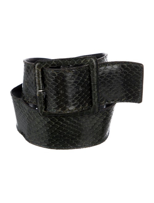 Yves Saint Laurent Wide Leather Belt