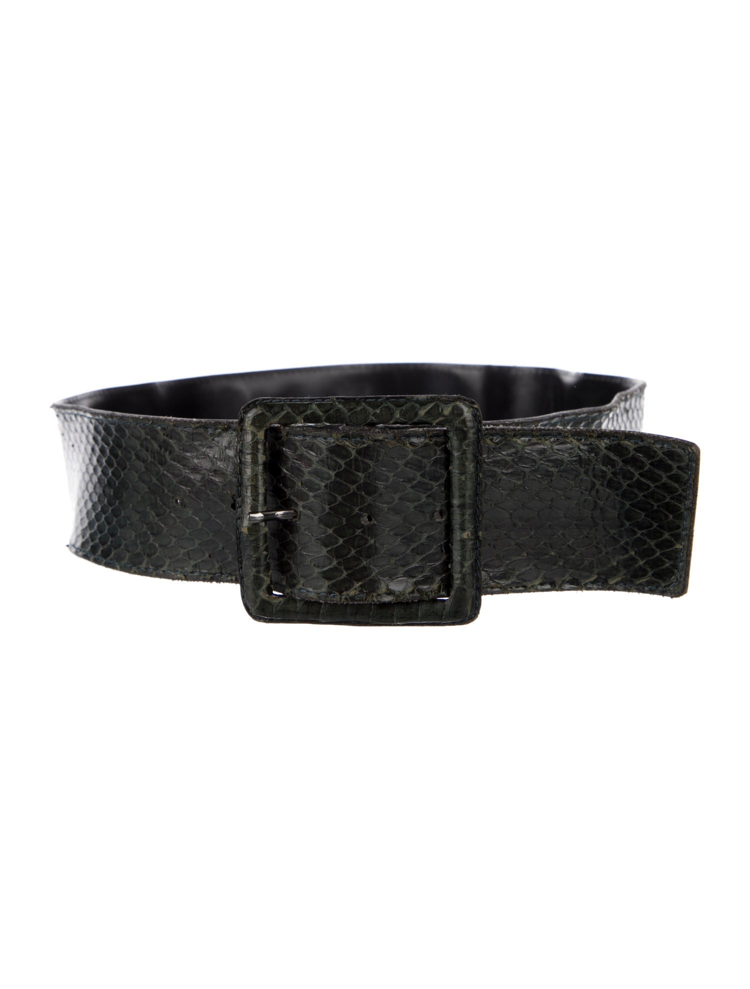 Yves Saint Laurent Wide Leather Belt