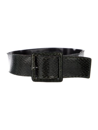 Yves Saint Laurent Wide Leather Belt