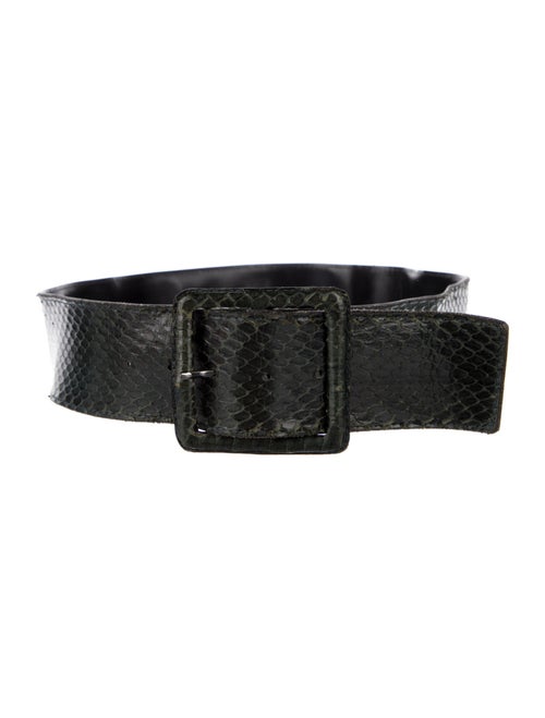 Yves Saint Laurent Wide Leather Belt