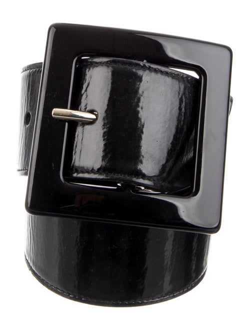 Yves Saint Laurent Wide Leather Waist Belt