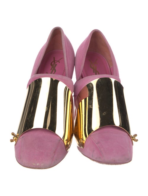 Yves Saint Laurent Rive Gauche Suede Pumps