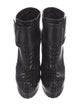 Yves Saint Laurent Leather Lace-Up Boots