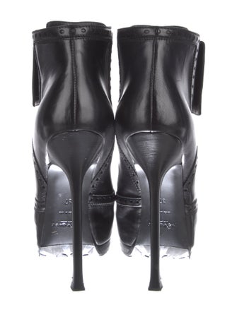 Yves Saint Laurent Leather Lace-Up Boots