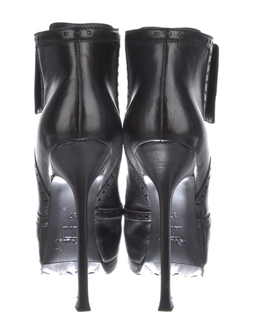 Yves Saint Laurent Leather Lace-Up Boots