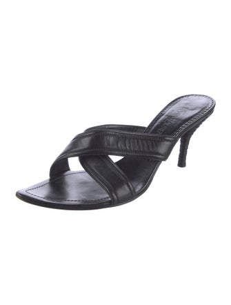 Yves Saint Laurent Leather Mules