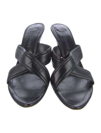 Yves Saint Laurent Leather Mules