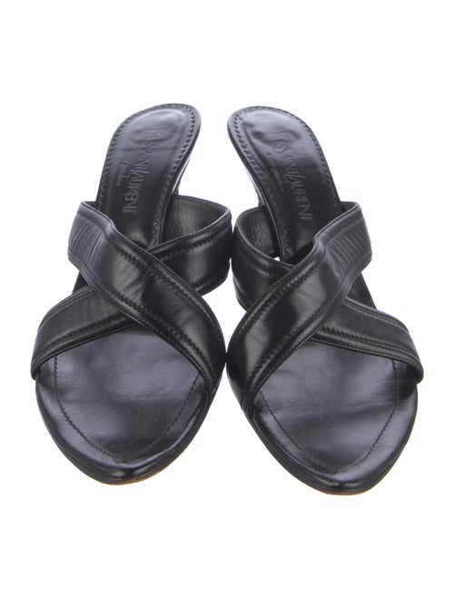 Yves Saint Laurent Leather Mules