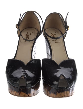 Yves Saint Laurent Patent Leather D'Orsay Pumps