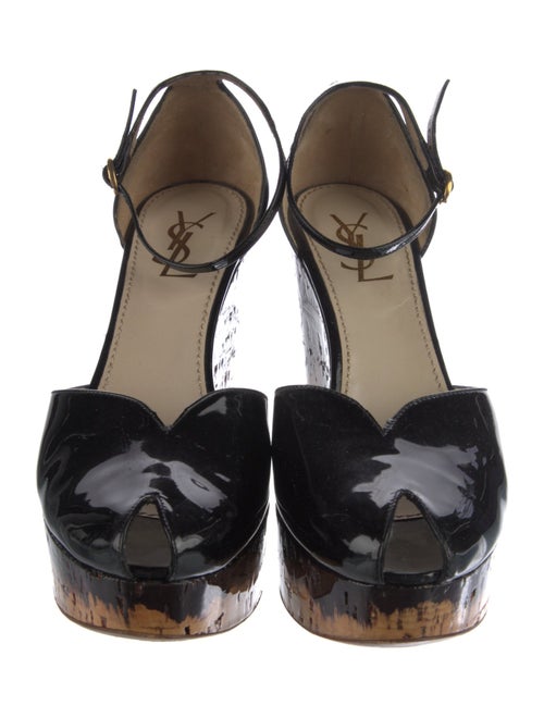 Yves Saint Laurent Patent Leather D'Orsay Pumps