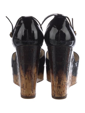 Yves Saint Laurent Patent Leather D'Orsay Pumps