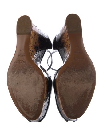 Yves Saint Laurent Patent Leather D'Orsay Pumps