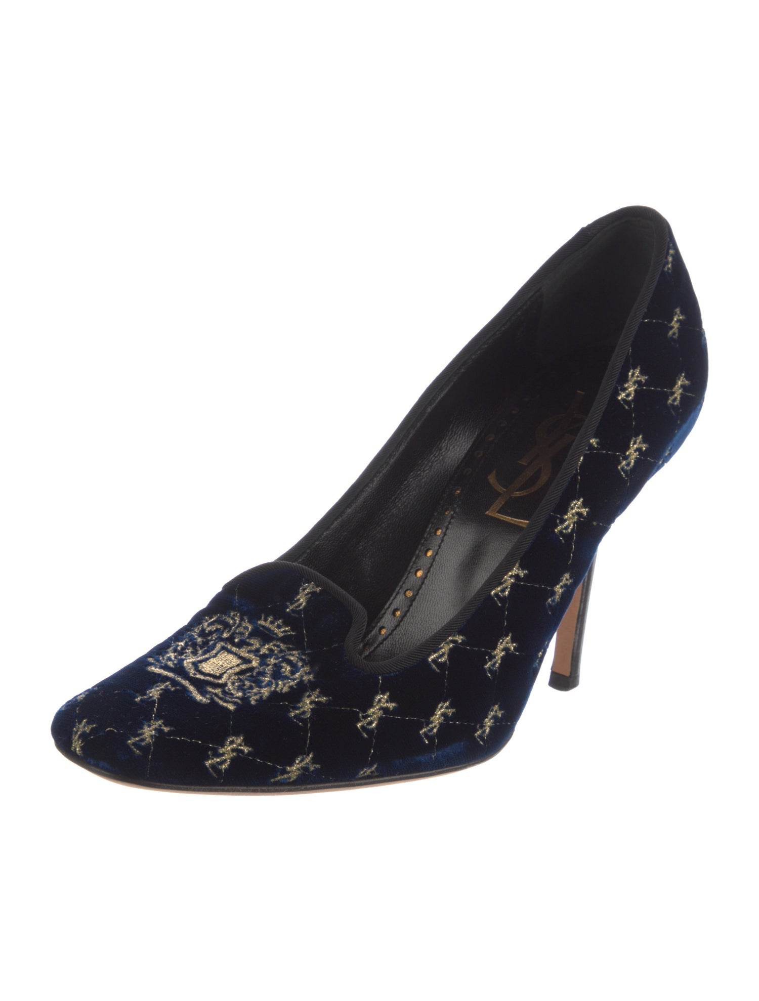 Yves Saint Laurent Vintage Signature Logo Pumps