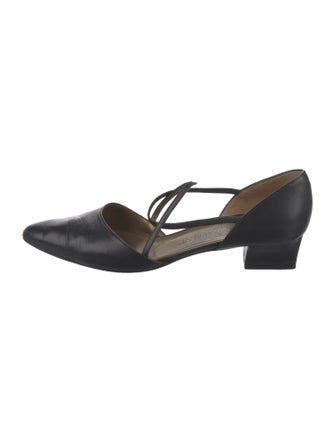 Yves Saint Laurent Leather D'Orsay Flats