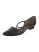 Yves Saint Laurent Leather D'Orsay Flats