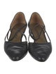 Yves Saint Laurent Leather D'Orsay Flats