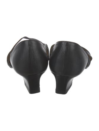 Yves Saint Laurent Leather D'Orsay Flats