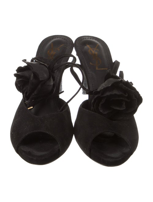 Yves Saint Laurent Suede D'Orsay Pumps