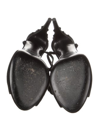 Yves Saint Laurent Suede D'Orsay Pumps