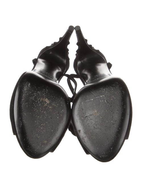 Yves Saint Laurent Suede D'Orsay Pumps