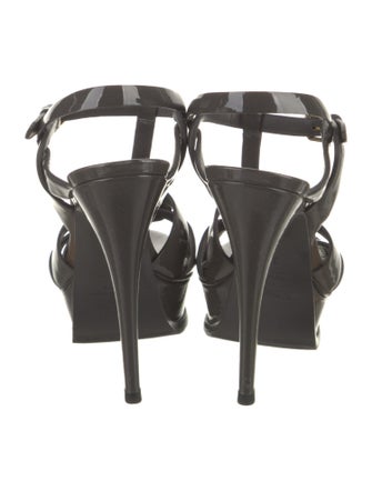 Yves Saint Laurent Patent Leather T-Strap Pumps