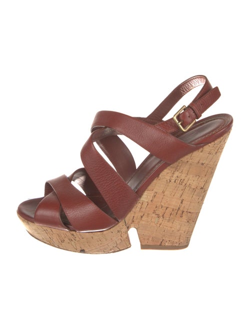 Yves Saint Laurent Leather Slingback Pumps