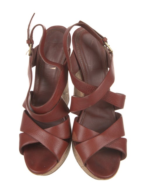 Yves Saint Laurent Leather Slingback Pumps