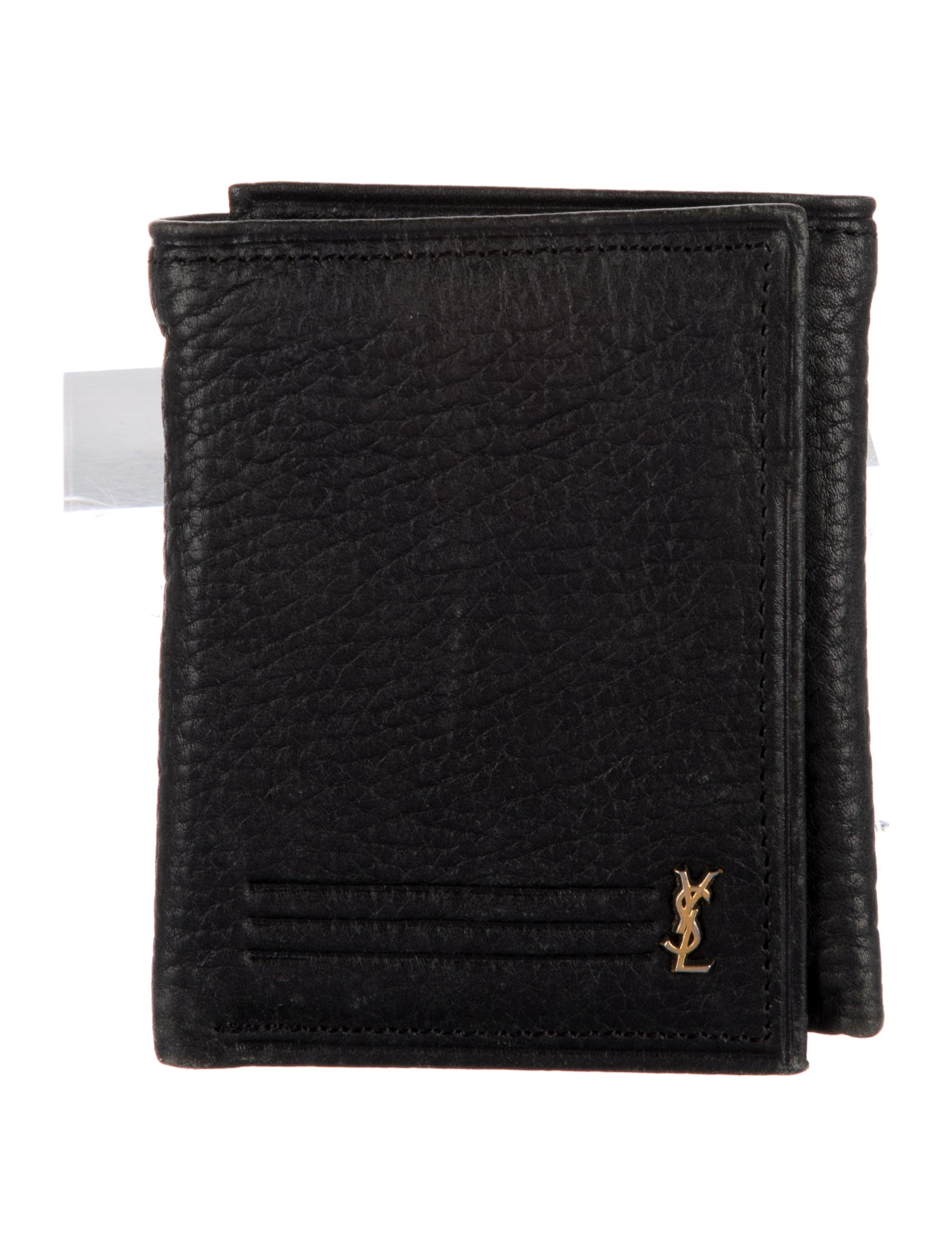 Yves Saint Laurent GG Zip Around Wallet Leather Wallet