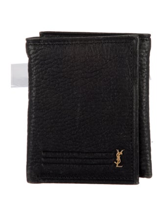 Yves Saint Laurent GG Zip Around Wallet Leather Wallet