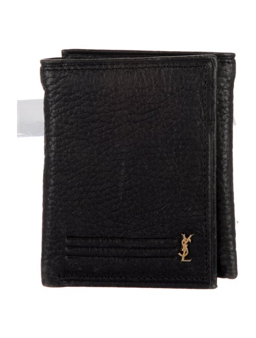 Yves Saint Laurent GG Zip Around Wallet Leather Wallet