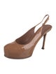 Yves Saint Laurent Patent Leather Slingback Pumps