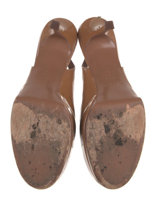 Yves Saint Laurent Patent Leather Slingback Pumps