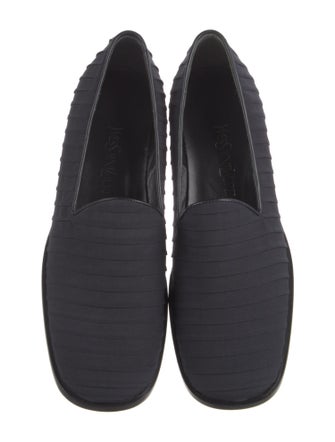 Yves Saint Laurent Pleated Accents Loafers